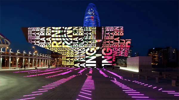 El festival de luces de llum bcn en poblenou