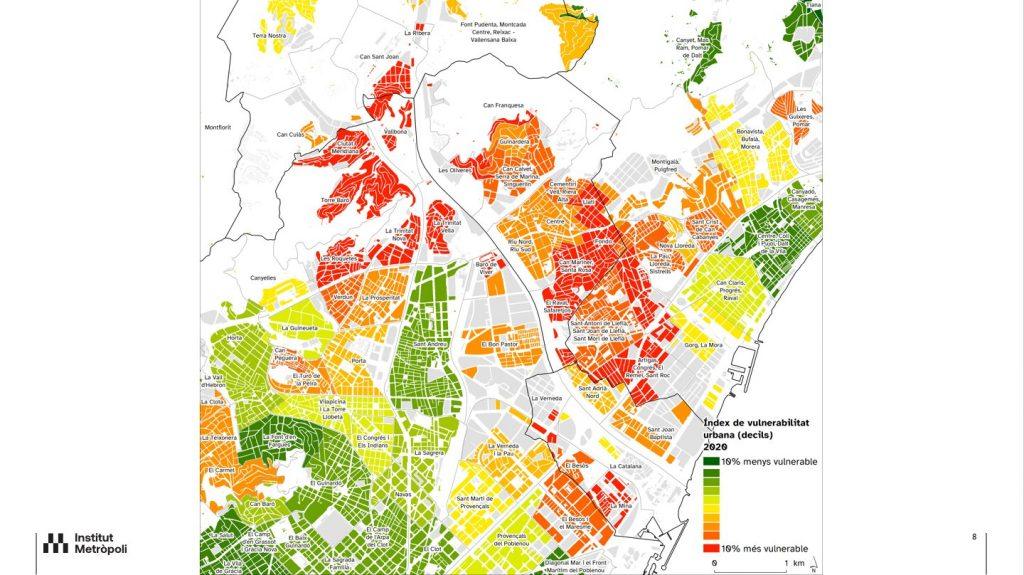 La brecha social entre barrios de girona