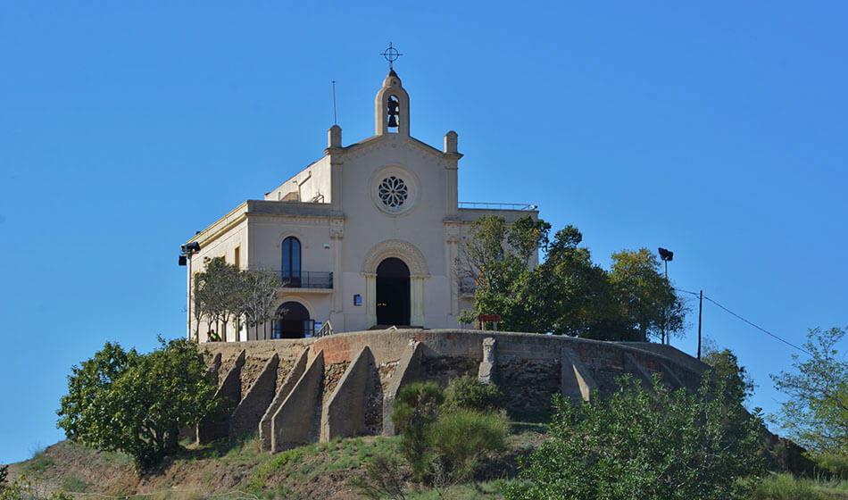 Vistas espectaculares en el parque de la muntanyeta de sant boi de llobregat