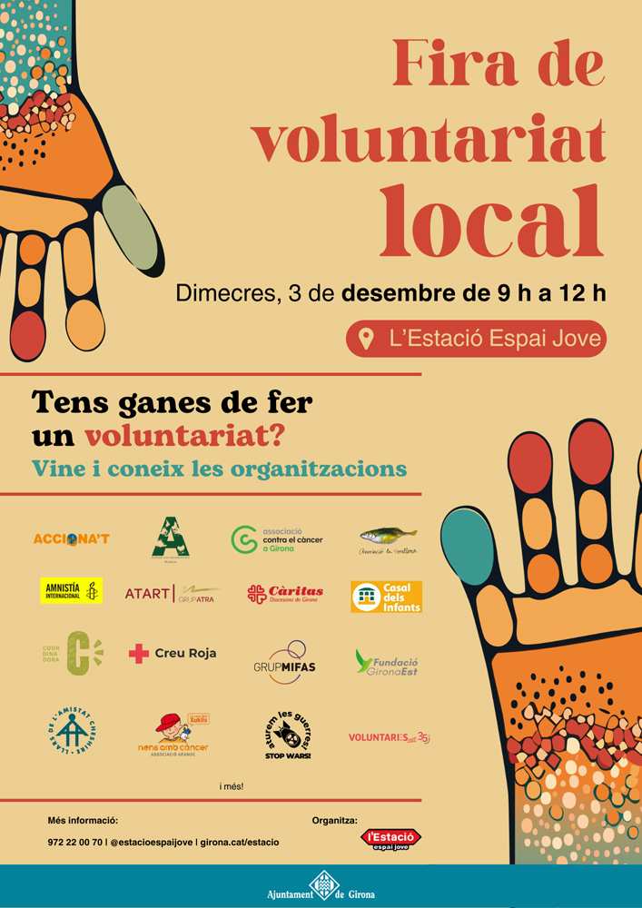 Descubre la Tercera Edición de la Fira de Voluntariat Local en l'Estació Espai Jove este Miércoles
