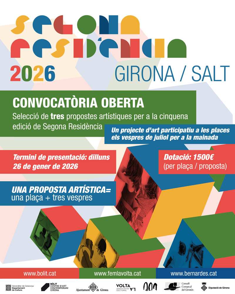Convocatoria para seleccionar tres proyectos artísticos para la edición 2026 de "Segunda Residencia"