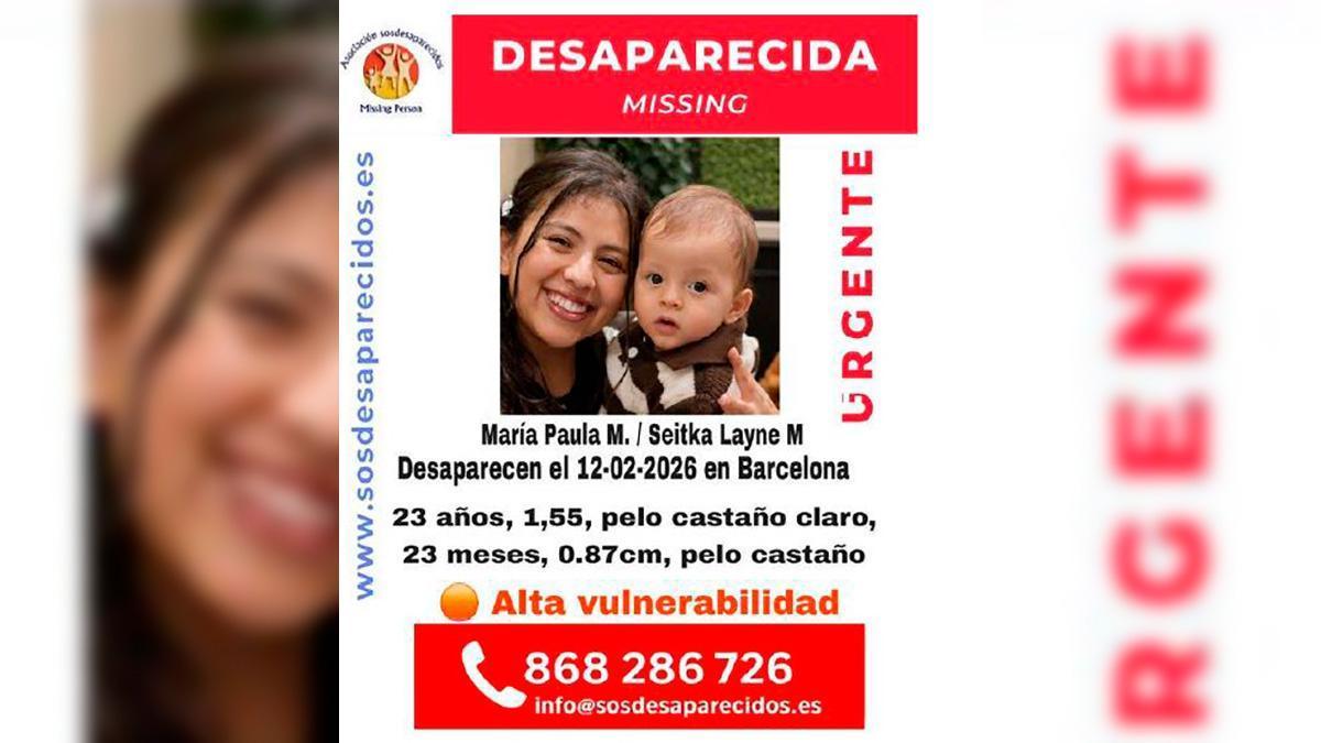 Desaparición de madre y bebé de 23 meses en Barcelona: "No he tenido noticias de ellos en ocho días"