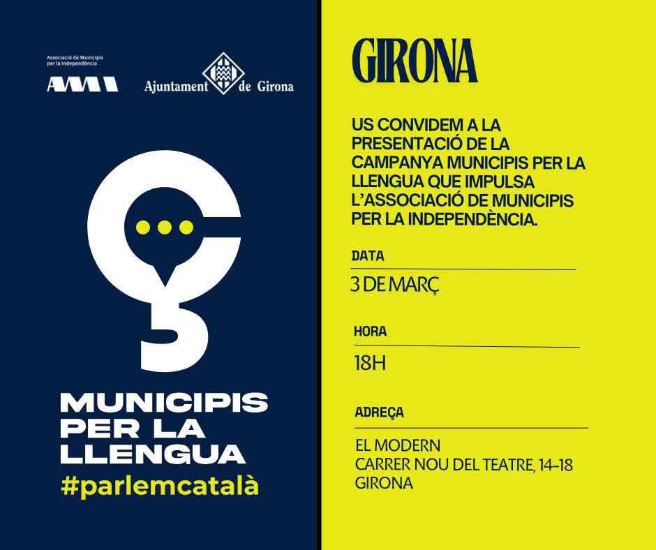 Presentación de la campaña "Municipis por la Lengua" en Girona: ¡Todo lo que necesitas saber!