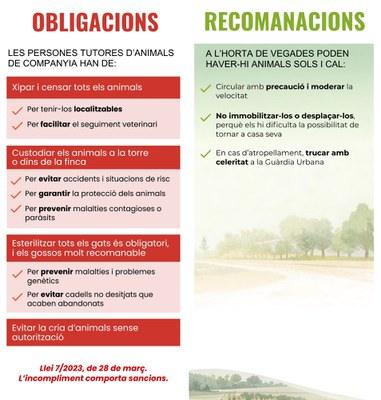 Campaña de la Paeria para Fomentar la Tenencia Responsable de Mascotas en l'Horta