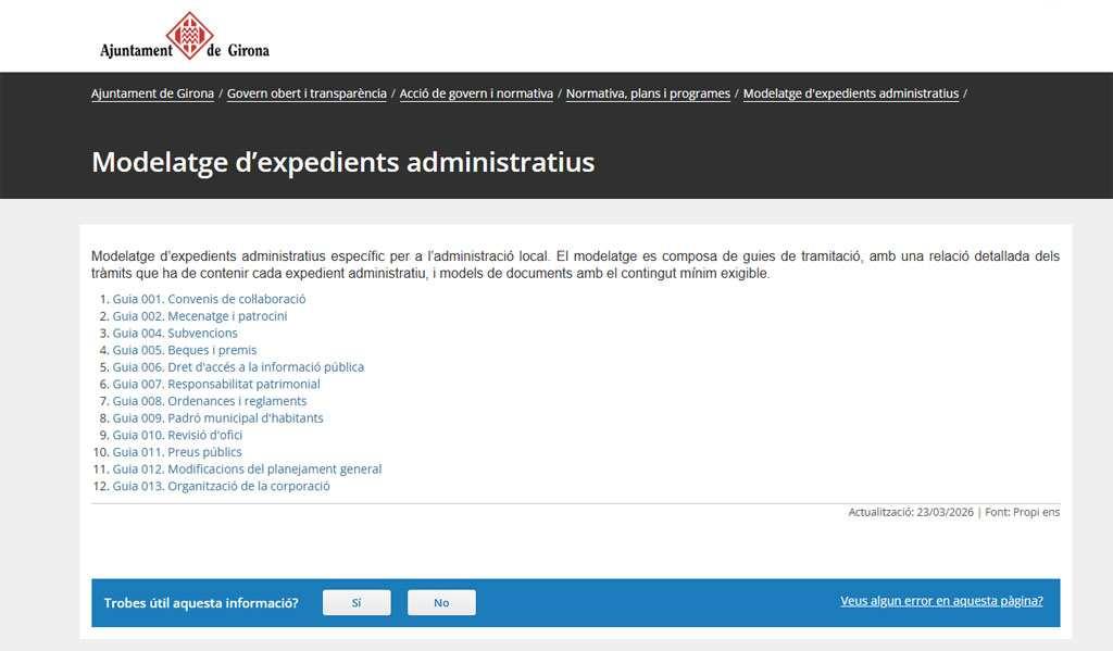 Girona Agiliza la Tramitación de Expedientes Administrativos con un I ovador Sistema de Modelado