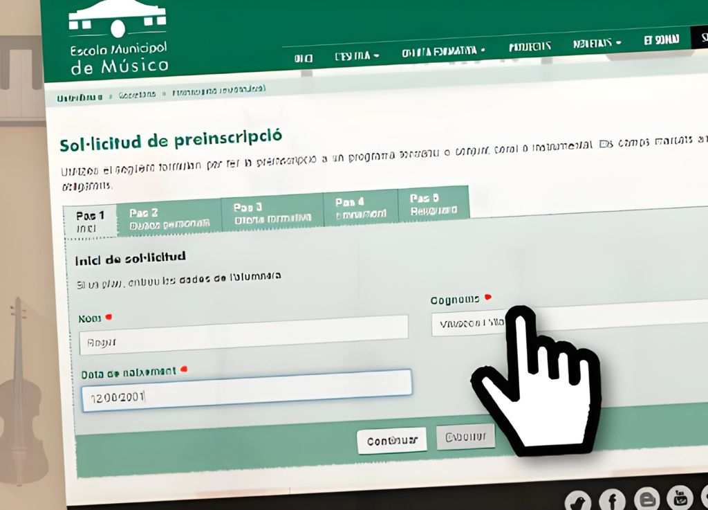 Inscripción Anticipada a la Escuela Municipal de Música para el Curso 2026