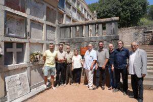 Inauguración del Espai Memorial Carles Rahola y Llorens en el Cementerio Viejo de Girona