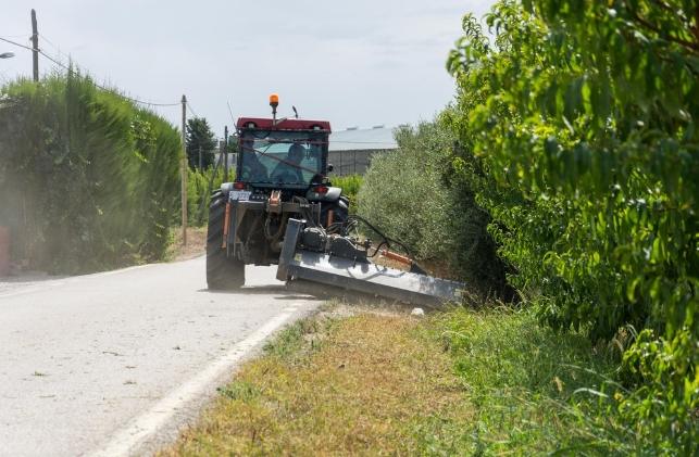Suspensión de desbroce en los caminos de l’Horta por alto riesgo de incendios