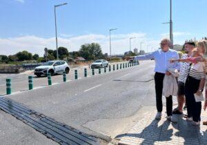 Pilonas en el Puente de Pardinyes