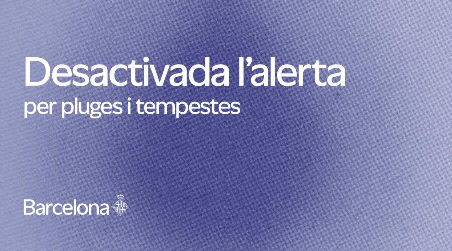 Barcelona desactiva el Plan Municipal de Emergencia por insuficiencia de drenaje ante las alertas de lluvias