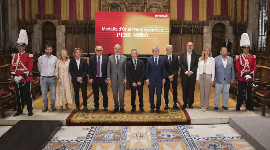 Barcelona otorga la Medalla de Oro al Mérito Deportivo a Pere Miró Sellarés