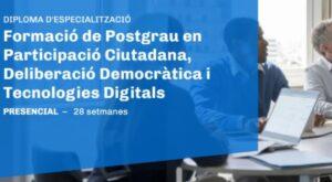 Últimos días para solicitar las becas de la Diputación de Barcelona para el postgrado en participación ciudadana de IL3 UB y COLPIS