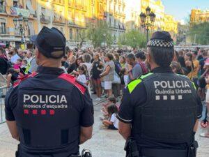 Dispositivo Especial de la Guàrdia Urbana y Mossos d’Esquadra para Garantizar la Seguridad en las Festes de Santa Tecla
