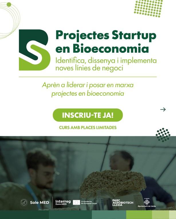 Inscripciones Abiertas para el Programa "Proyectos Startup en Bioeconomía" del Proyecto Europeo Sole MED